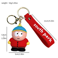 Llavero de la banda estadounidense South Park, colgante de Kyle, Cartman y Kenny, juguete, venta al por mayor