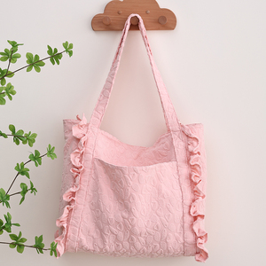Sac à bandoulière en tissu éponge pour femme, sac fourre-tout de plage en forme de coquillage, cadeau de demoiselle d'honneur en gros - Product Image 3