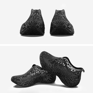 3 डी मुद्रित फ्यूचरिस्टिक स्नीकर्स खोखले-आउट डिजाइन फ्यूचरिस्टिक राल शिल्प के साथ फैशनेबल लुभावनी जूते - Product Image 2