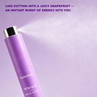 Mini Vibrant Eau De Parfum Aroma Citrus Segar dengan Aroma Jeruk Darah, Grapefruit, Jahe, Basil, Geranium, Vetiver, Wangi Segar dan Portabel