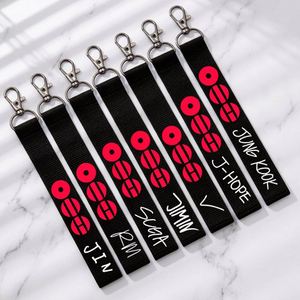 Customized Korean Male Group K-pop Star Name Tag Keychain and Mobile <b>Phone</b> <b>Lanyard</b> - Product Image 1