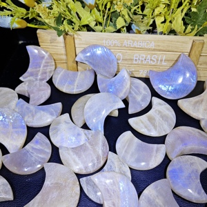 <span class=keywords><strong>Piedra</strong></span> <span class=keywords><strong>de</strong></span> <span class=keywords><strong>Luna</strong></span> Azul Brillante, Cristal <span class=keywords><strong>de</strong></span> Meditación y Sanación, Gema Feng Shui Pulida, Decoración, Regalo - Product Image 5