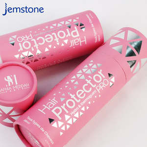 Emballage en tube de papier pour cosmétiques, logo personnalisé, biodégradable, carton kraft, 200 ml, protecteur capillaire - Product Image 1