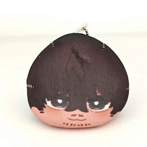 <b>Squishy</b> Squeak Bead Filling Customize Creative Round Anime Keychains Custom Cotton Filling Squeaker Digital Photo Keychain - Product Image 3