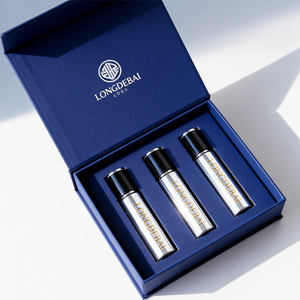 Nuevo Envase de Perfume Personalizado con Cierre a Presión, Botella de Perfume Vacía de Vidrio Electrochapado Redonda de 10 ml con Tapa de Plástico - Product Image 3