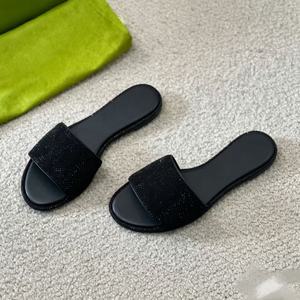 Sandalias planas de verano con pedrería y punta abierta para mujer - Product Image 3