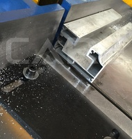 MC-510L halb pneumatischer Aluminiumprofil-Schneide maschine Rohrs ch neider für unterschied lich abgewinkeltes Schneiden