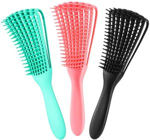 Popular del pelo Afro América 3A a 4C rizado ondulado <span class=keywords><strong>Crespo</strong></span> ¿4 piezas de cerdas de Nylon cepillo desenredante/ - Product Image 4