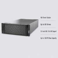Baie d'extension 4U60 LFF d'occasion, 12 Go SAS, pour stockage haute densité, compatible avec les systèmes de stockage DE Series Lenovo ThinkSystem DE600S