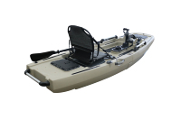 Coque Kayak à pédales détachable 3 sections PE Certification CE Plastique Nouveau pour la conception de pêche pour 2 personnes Certificat CE 14.5FT 3 ans