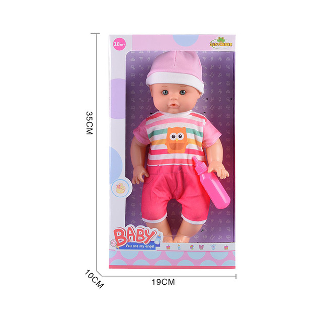 2024 Trend Products 14 Inch Sounds Drinking Water Pee Baby Silicone Reborn Dressing Girl Dolls Pretend Play Toys for Kids Girls