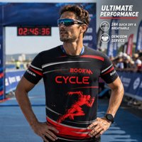 T-shirt de course personnalisé à sublimation, séchage rapide, respirant, pour marathon – Vente en gros usine
