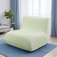 Housse de canapé simple universelle extensible tout-en-un, design polyvalent nordique en forme de chenille, anti-poussière pour chaises de balcon et de loisirs