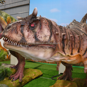 Jurassic Dino Công Viên Thiết Kế Chất Lượng Cao Kích Thước Thực Tùy Chỉnh Thực Tế Animatronic Carnotaurus Mô Hình - Product Image 4