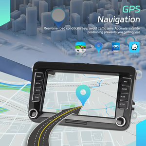 Radio para Auto Podofo de 7'' con Android, 4+64G, Carplay/Android Auto Inalámbrico, GPS, WIFI, BT, FM para Volkswagen/VW/PASSAT/POLO/GOLF 5 6/TOURAN - Product Image 3