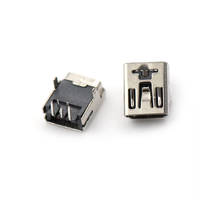 Mini 2 pieds 5 broches connecteur Micro USB 90 degrés prise USB avant bornes de téléphone portable prise