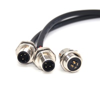 Câble de connecteur de capteur M8 M12, connecteur de câble 3 4 5 8 12 broches, câble M12, connecteur M12