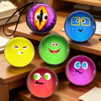 Sunnysprout Creative 3D Magic Crystal Ball Video Player Led Light Spherical Screen HD Playback Battery Operated Glass