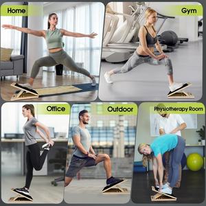 Tabla Inclinada de Madera para Estiramiento de Pantorrillas, Equipo de Fitness Portátil para Movilidad de Tobillos, Bloque de Equilibrio, Tabla Inclinada para Sentadillas - Product Image 2