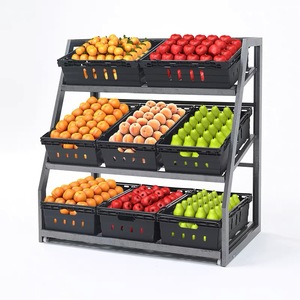 Estantes de exhibición de frutas de madera fuerte para <span class=keywords><strong>supermercado</strong></span> - Product Image 4