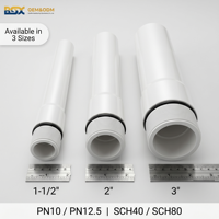Tuyau de surélévation pour forage en PVC-U OEM SCH40 SCH80 PN10 PN12.5, résistant aux UV, haute pression PH2-12, fileté, pour aquaculture marine