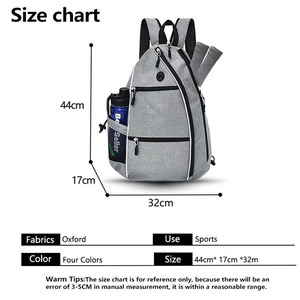 Sac de pickleball personnalisé avec logo, pour hommes et femmes, sac à bandoulière réglable, sac de pickleball de haute qualité, sac à dos pour <span class=keywords><strong>raquette</strong></span> de tennis - Product Image 5