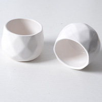 Pot de fleurs en céramique, porcelaine blanche, bonsaï, moderne, simple, respirant, durable, mini taille, décoration végétale, vente en gros