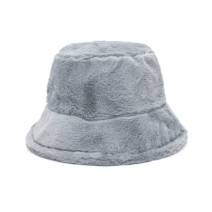 Soft Touch Feeling Fluff Winter Warm Unisex Outdoor Bucket Hat - Product Image 6