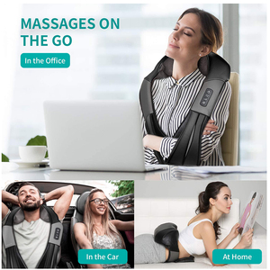 Nieuw Ontwerp Rug Nek Schoudermassage Afslankriem Elektrische Trillingen Taille Body <span class=keywords><strong>Massage</strong></span> Verwarmingsriem - Product Image 2