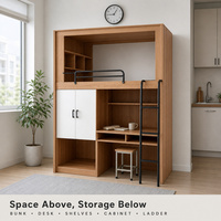 Lit superposé en bois sur mesure pour hôtel, auberge, dortoir étudiant, appartement, projet