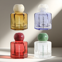 Parfum d'intérieur 50ml 100ml Diffuseur d'huiles essentielles de parfum en verre irrégulier à la mode Diffuseur de roseaux avec bâton aromatique