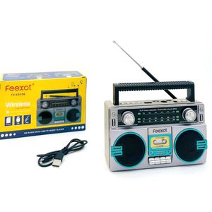 Radio <span class=keywords><strong>Bluetooth</strong></span> <span class=keywords><strong>Portatile</strong></span> FEEXOT FX-2509B, Riproduzione FM/USB/TF, Ricarica Type-C, Design Retrò - Product Image 5