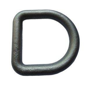 Forged D Ring 1/2 In Carbon Steel Zinc Plated Class C Level 4.8 For Connect Use Model D3001 - Product Image 1