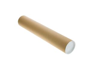 Long custom shipping tube container, mailing tubes with end plastic lids