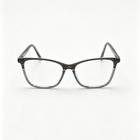 Montures de lunettes vintage œil de chat à rayures écaille de tortue