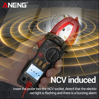ANENG PN107 Multimeter Digital Clamp Meter 600A Arus AC Presisi Tinggi Smart Auto-Ranging LCD Penguji Listrik