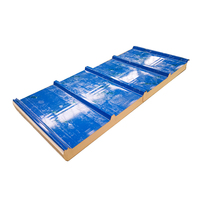 Panneau sandwich en polyuréthane 75 mm, aluminium 0,6 mm, meilleure isolation thermique, léger