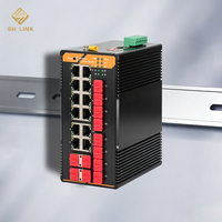 Switch Gigabit L2 géré 24 ports, 12 SFP+ 12 RJ45, IP40, large plage de température, QoS, SNMP, LACP, VLAN, 48 Gbit/s pour réseau Smart Grid SCADA