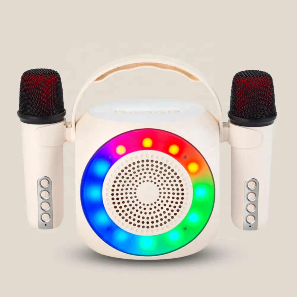 Home Outdoor portatile ricaricabile TF Mini novità altoparlante Karaoke Wireless Bluetooth con microfono