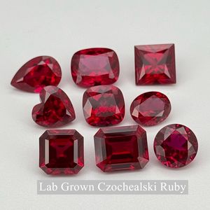 Rubis rouge sang de pigeon HQ GEMS Czochealski 7A, taille émeraude 8x10mm, 4 carats, rubis de laboratoire traité thermiquement, rubis de laboratoire - Product Image 4