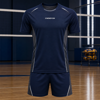 Ensemble de maillot et short de volley-ball personnalisé Elite Minimalist avec bordure réfléchissante