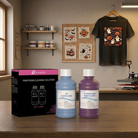 Kit Pembersih Printhead DTF untuk M1630 Pro, Solusi Pembersih Nosel Cairan Pembersih Biru dan Cairan Perbaikan Merah 250ml Masing-masing