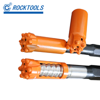 Broca de botón de roca R32 de 45 mm de carburo de tungsteno para túneles y canteras