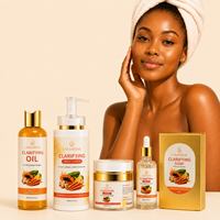 Coffret de Soins Visage Végétalien à Marque Blanche au Curcuma, Carotte, Collagène et Vitamine C – Éclaircissant, Anti-taches Brunes et Hydratant