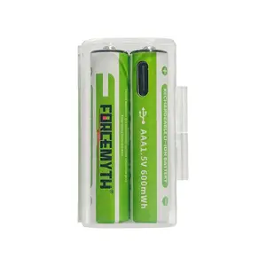 Forcemyth Customization Hot Sales 100mins Mercury Free Lr03 Am4 1.5v Pile Aaa Alkaline Rechargeable Battery