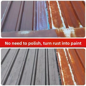 <span class=keywords><strong>Peinture</strong></span> à base d'eau pour convertir la rouille, revêtement de transformation de la rouille sans ponçage pour toiture en acier, anti-corrosion industrielle - Product Image 4