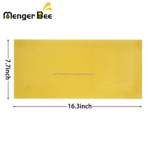 Feuilles de fond de teint en cire d'abeille en nid d'abeille jaune Langstroth bon marché pour cadre de ruche apicole - Product Image 5