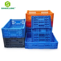 Panier de transport pliable, empilable et emboîtable Sinocube PP, durable, écologique, recyclable, pour fruits, légumes et œufs