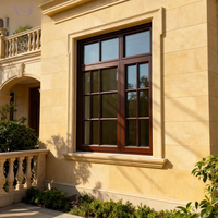 Ventanas abatibles de madera revestidas de aluminio francés DEMEA para soluciones de iluminación natural disponibles para villas