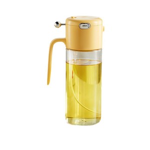 Botella de aceite de vidrio con pulverizador automático Xinzao 2 en 1, botella de condimentos para el hogar, de grado alimenticio, de gran capacidad, para ensaladas. - Product Image 5